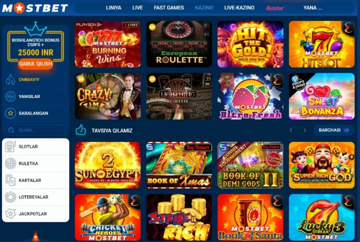 Mostbet, casino en ligne - Le meilleur casino de France, site officiel !